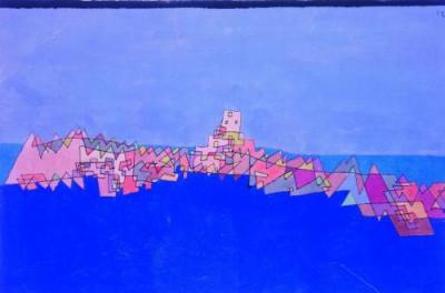 The Castle on the Reef art print by Paul Klee