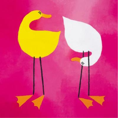 Duck Down Under art print by Rachel Deacon