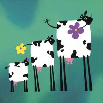 Freda, Freddy and Fran art print by Rachel Deacon