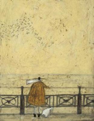 Watching the Starlings (with Doris) art print by Sam Toft
