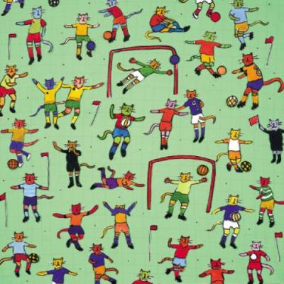 Football Cats art print by Sarah Battle