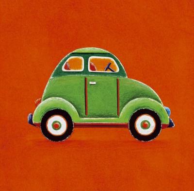 Green Car art print by Simon Hart