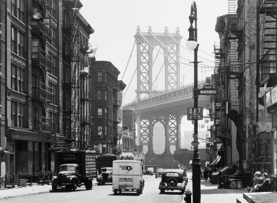 Manhattan Bridge, 1946 art print by Todd Webb