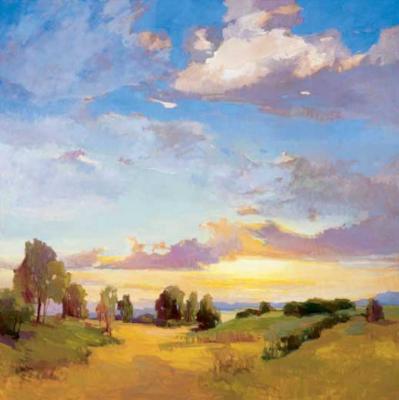 Golden Horizons art print by Vicki McMurry