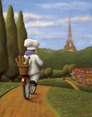 The Road to Paris art print by Bryan Ubaghs