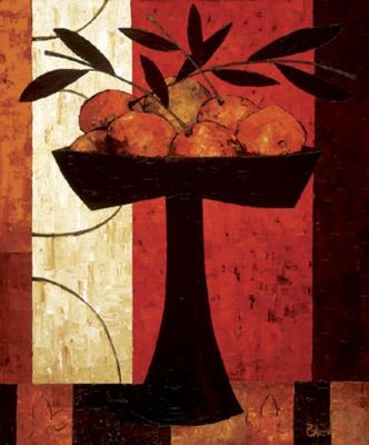 Fruit on Silk art print by Constance Bachmann