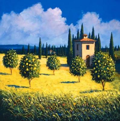 Sun Kissed Orchard I art print by David Short