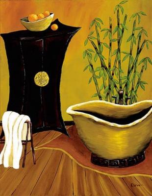 Asian Bath art print by Krista Sewell