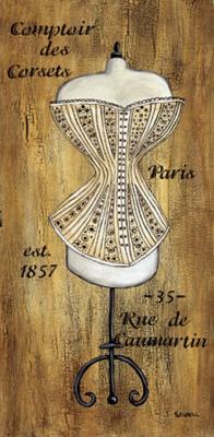 Mod le De Corset art print by Krista Sewell