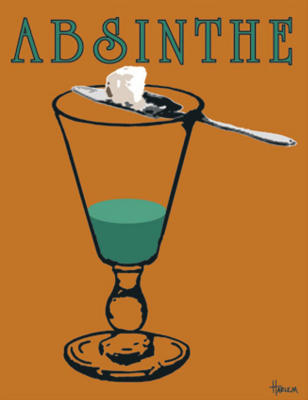 Absinthe art print by Lee Harlem