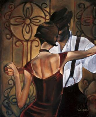 Evening Tango art print by Trish Biddle
