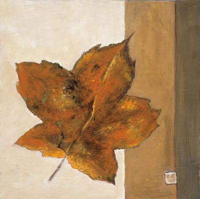 Leaf Impression - Rust art print by Ursula Salemink-Roos