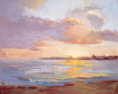 Exploding Warmth art print by Vicki McMurry