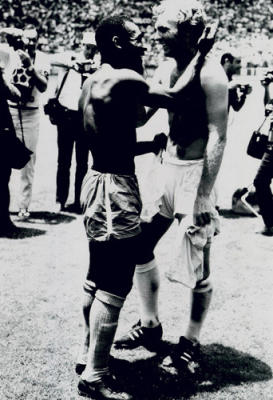 Bobby Moore and Pele