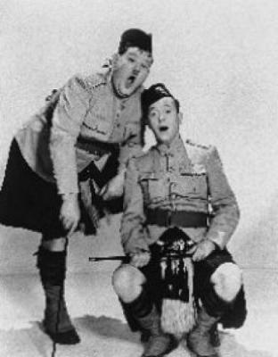 Laurel And Hardy (large Size) art print by Celebrity Image