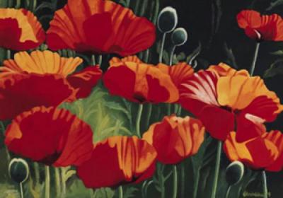 Curious Poppies art print by Christian Pogorzalek