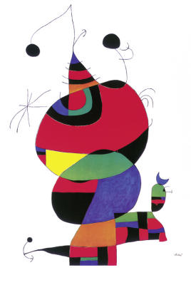 Hommage a Picasso art print by Joan Miro