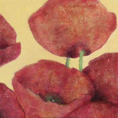 Squared Poppies II art print by Katharina Reichert