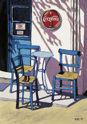 Greek Chairs II art print by Klaus Matern