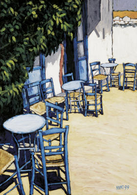 Greek Chairs III art print by Klaus Matern