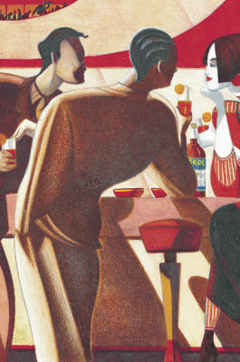Aperol Bar art print by Lorenzo Mattotti