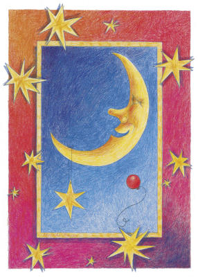 Mond art print by Margrethe Hansen