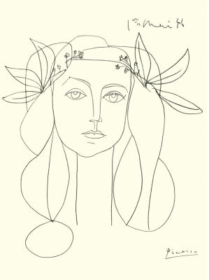 Head Of A Woman art print by Pablo Picasso