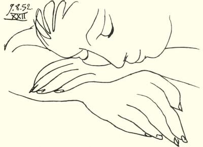 Sleeping Woman art print by Pablo Picasso