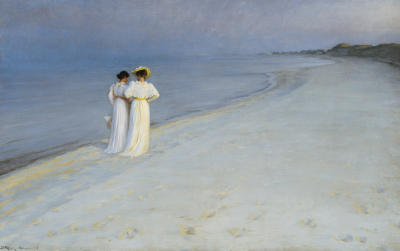 Sommerabend auf Skagen art print by Peder Severin Kroyer