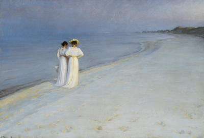 Sommerabend auf Skagen art print by Peder Severin Kroyer