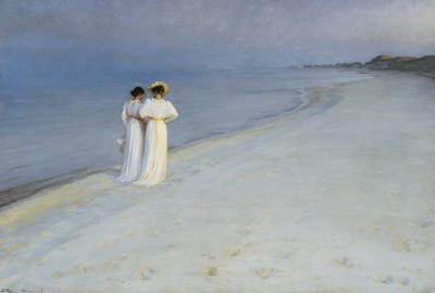 Sommerabend auf Skagen art print by Peder Severin Kroyer