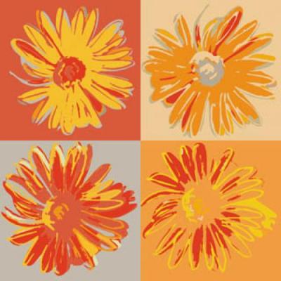 Pop Flowers II art print by Rod Neer