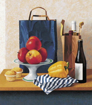 Apfel und Paprika art print by Ronald Raaijmakers