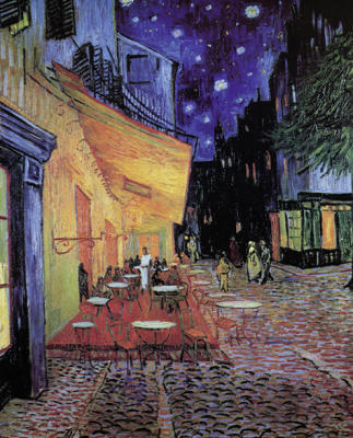Caf� De Nuit (Miniprint) art print by Vincent Van Gogh