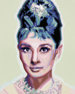 Hepburn art print by Werner Opitz