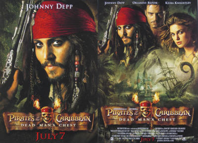Pirates of the Caribbean: Dead Man's Chest (2 sided poster) art print by Movie Posters