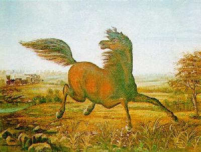 Neigh Of An Iron Horse art print by A. Tapy