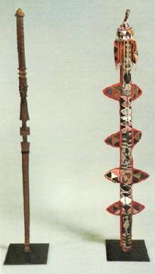 Staff Beaded Sheath And Crown art print by African Art