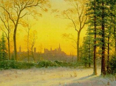 View Of The Parliament Buildings art print by Albert Bierstadt