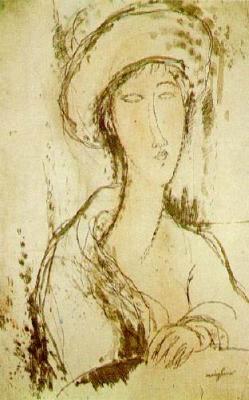 Woman art print by Amedeo Modigliani