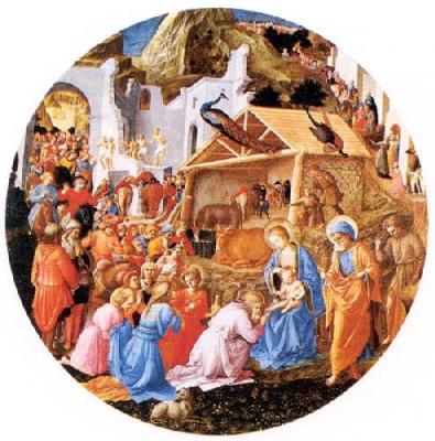 Adoration Of The Magi art print by Angelico & Lippi