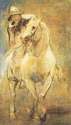 Soldier On Horseback art print by Anthony Van Dyck