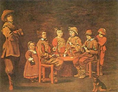 Young Card Players art print by Antoine & Louis Le Nain
