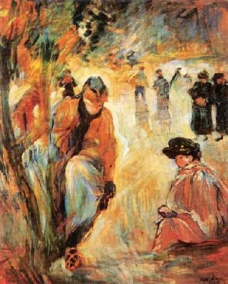 Skating In The Park art print by Berthe Morisot