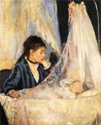 The Cradle art print by Berthe Morisot