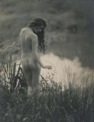 Nude girl in reeds, 1917