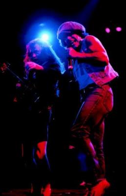 ACDC In Concert, Wembley Arena, Jan'86 art print by Celebrity Image