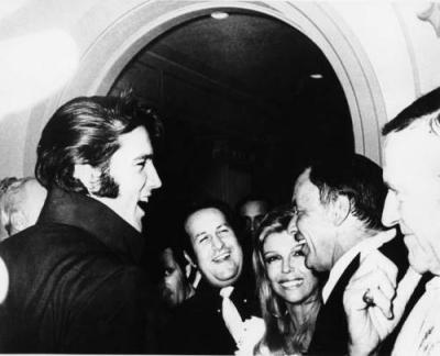 With Elvis Presley and Fred Astaire, 1970