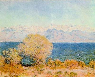 View Of The Bay At Antibes art print by Claude Monet