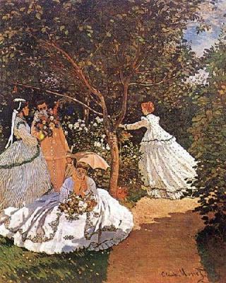 Women In A Garden art print by Claude Monet